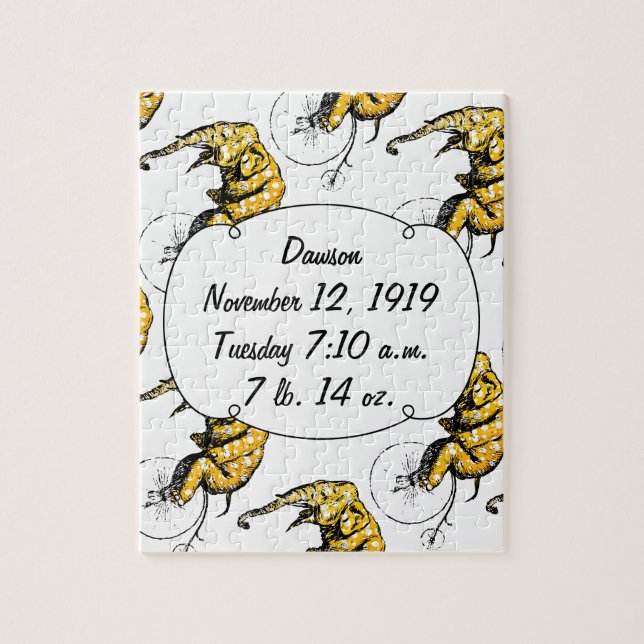 Puzzle Regalos para elefantes en circo (Vertical)