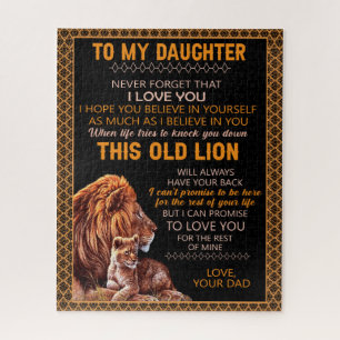 Puzzle Regalos para la hija   Carta A Mi Hija De Papá