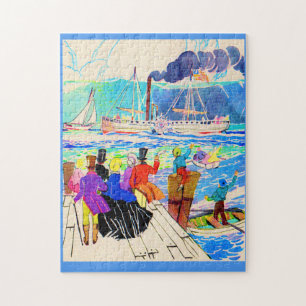 Puzzle regata de yates del siglo XIX