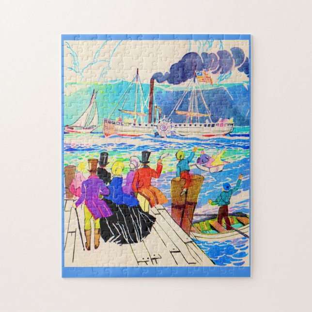 Puzzle regata de yates del siglo XIX (Vertical)