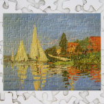 Puzzle Regatta en Argenteuil por Claude Monet<br><div class="desc">Regatta de Argenteuil (1872) de Claude Monet es una pintura náutica de arte de estilo vintage. Se puede ver el reflejo de los veleros en el agua del lago. Un paseo marítimo con una carrera de yates o barcos en un soleado día de verano. Sobre el artista: Claude Monet (1840-1926)...</div>