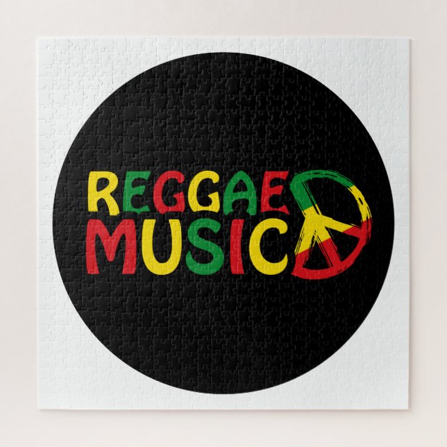 Puzzle Reggae Diseño musical, arte de reggae (Vertical)