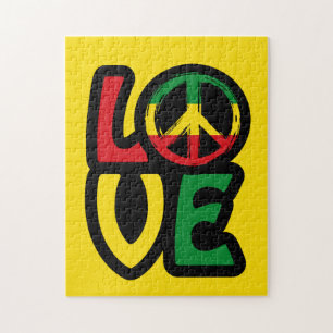 Puzzle Reggae Love Peace Symbol Reggae