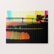 Puzzle Registro de vinilo en turnable