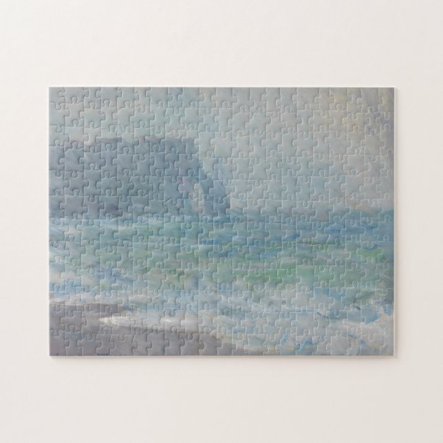 Puzzle Regnvaer Etretat por Claude Monet (Horizontal)