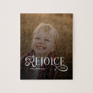 Puzzle Regocíjate Foto Religiosa Cristiana Feliz Navidad