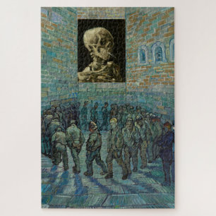 Puzzle Reimagen de Van Gogh: Prisioneros haciendo ejercic