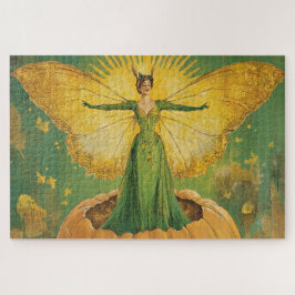Puzzle Reina Calabaza Dorada Vintage