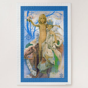 Puzzle Reina de la nieve por Alphonse Mucha
