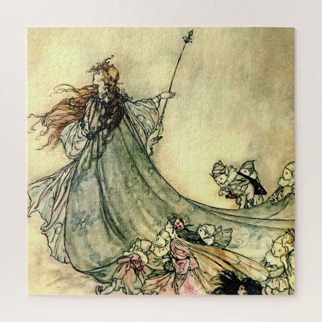 Puzzle "Reina de las hadas" por Arthur Rackham (Vertical)