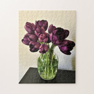 Puzzle Reina de los tulipanes de la noche