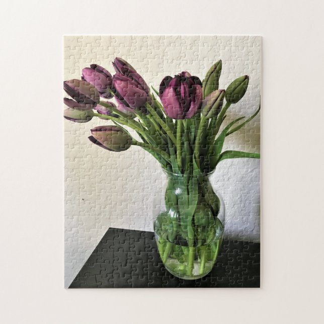Puzzle Reina de los tulipanes nocturnos (Vertical)