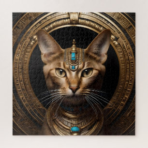 Puzzle Reina del Nilo: Cleopatra el gato en la cabeza