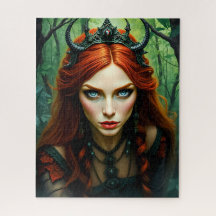 Reina Dríada del Bosque - Arte Fantástico de la Na