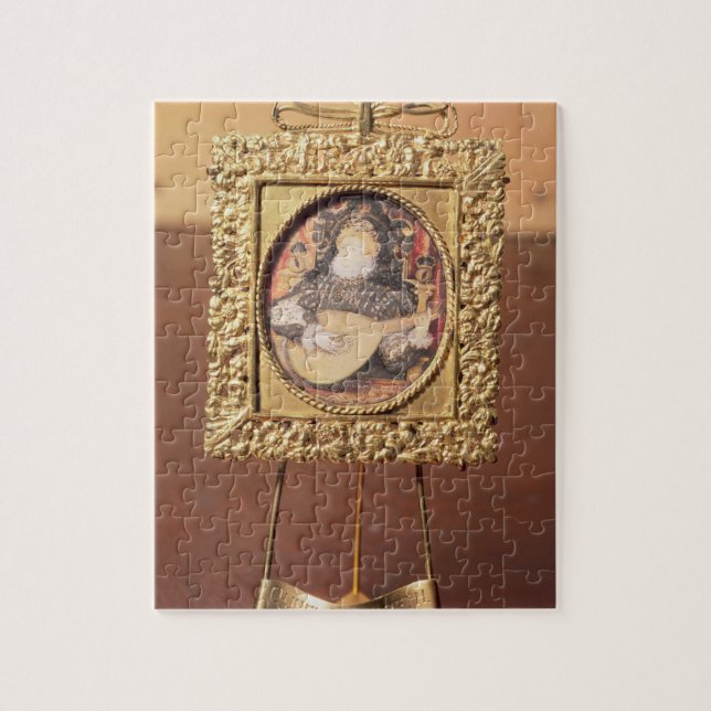 Puzzle Reina Elizabeth I que toca el laúd (el incluir (Vertical)