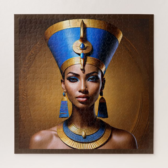 Puzzle "Reina Nefertiti", bella antigua reina africana (Vertical)