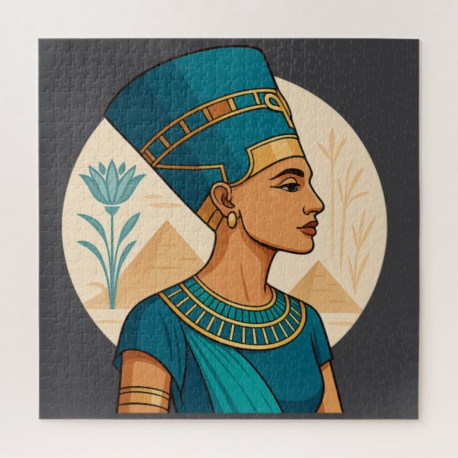 Puzzle Reina Nefertiti - Belleza eterna del antiguo legad (Vertical)