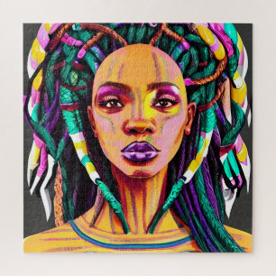 Puzzle Reina negra melanina Sista Belleza afroamericana