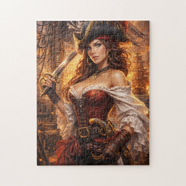 Puzzle Reina Pirata de los Mares Escarlata (Vertical)