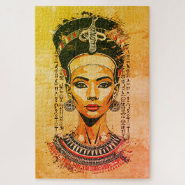 Puzzle Reina real de Egipto - Arte neo-faraón moderno