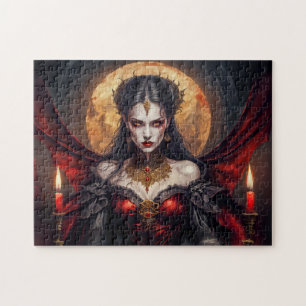 Puzzle Reina Vampira Bajo Luna Brillante
