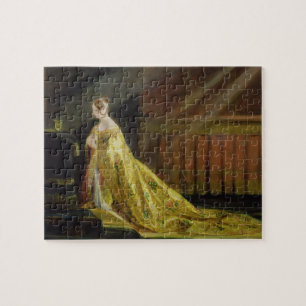 Puzzle Reina Victoria en su traje de la coronación, 1838