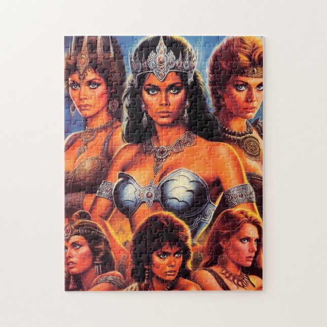 Puzzle Reinas Guerreras Antiguas (Vertical)