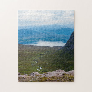 Puzzle Reino Unido, Escocia - paisaje de las Tierras Alta