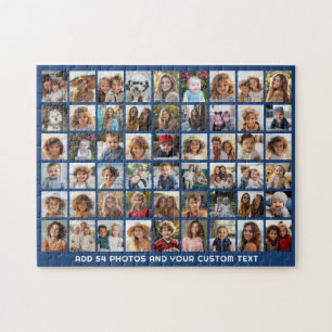 Puzzle Rejilla de Colaje de Fotos Cuadradas 54 con Texto
