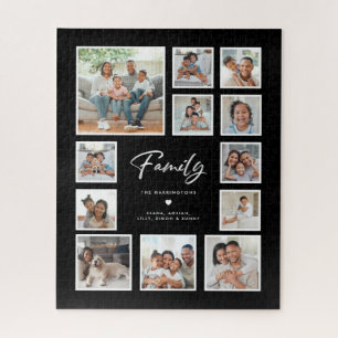 Puzzle Rejilla de collage de fotos múltiples para familia