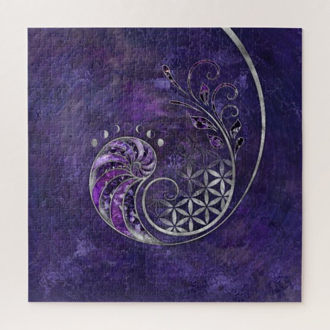 Puzzle Relación de oro - Ornamento de geometría sagrada (Vertical)