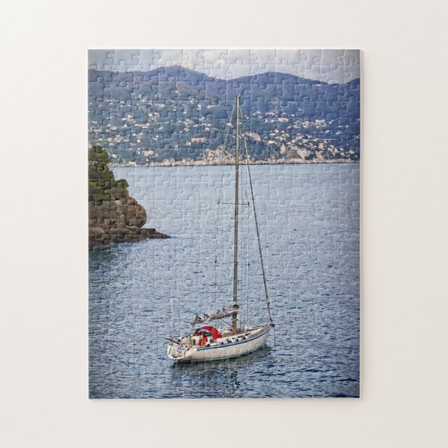 Puzzle Relajación de vacaciones en vela - 11x14 - 252 pcs (Vertical)