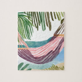 Puzzle Relajándose en una laguna