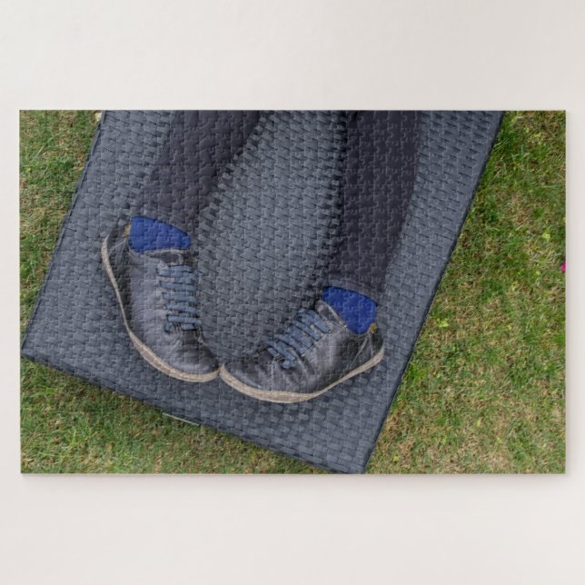 Puzzle Relajarse en la hierba (Horizontal)