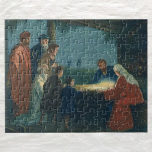 Puzzle Religión antigua, Adoración de los pastores