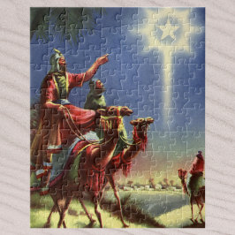 Puzzle Religión vintage, hombres sabios con estrella de B