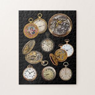 Puzzle Reloj de bolsillo: Collage de objetos Steampunk