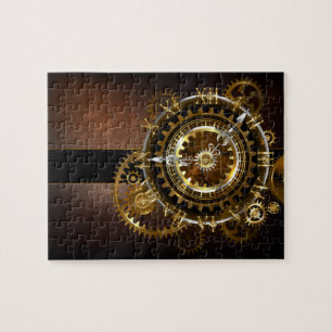 Puzzle Reloj de vapor con engranajes antiguos