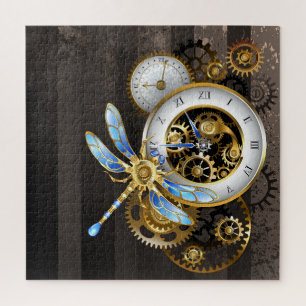Puzzle Reloj de vapor con libélula mecánica
