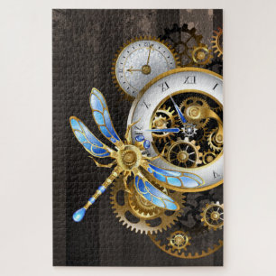 Puzzle Reloj de vapor con libélula mecánica