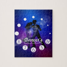 Reloj del bailarín con los números para bailarines