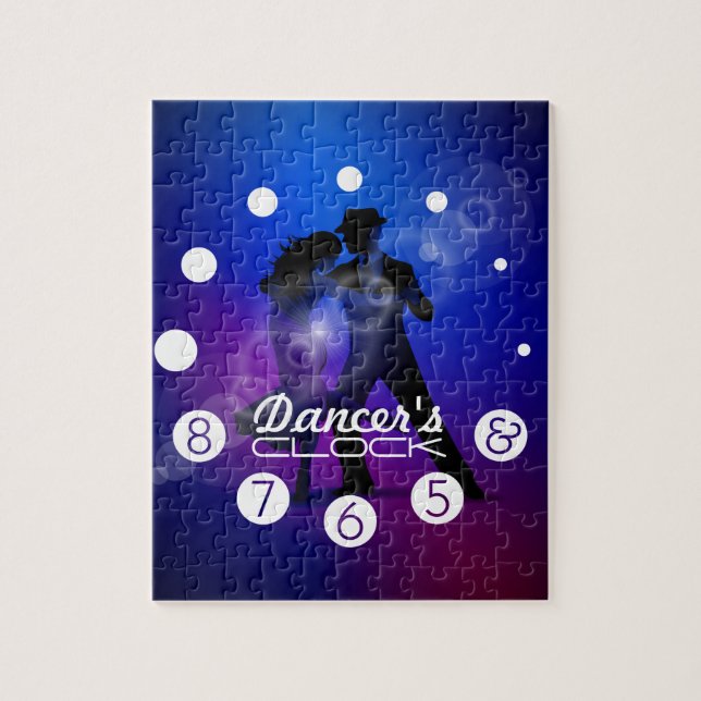 Puzzle Reloj del bailarín con los números para bailarines (Vertical)