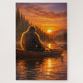 Puzzle Remanso del atardecer en la canoa de Bigfoot