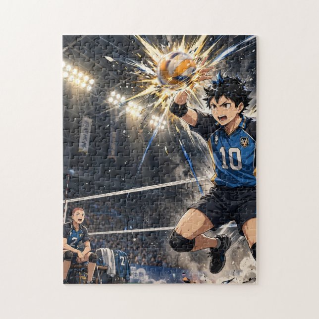 Puzzle Remate de voleibol de anime (Vertical)