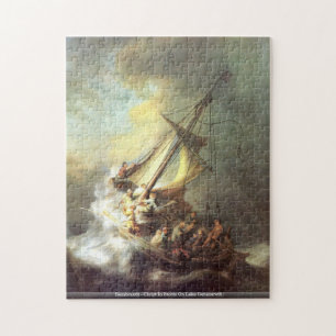 Puzzle Rembrandt - Cristo en tormenta en el puz de