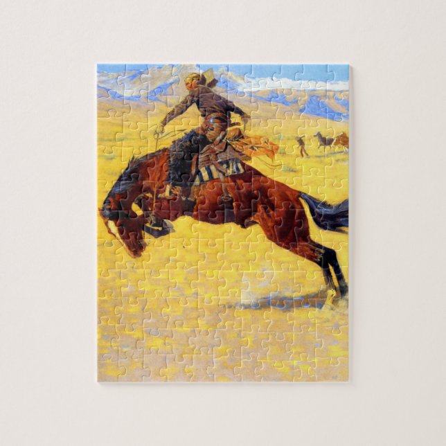 Puzzle Remington Old West Horse y Cowboy (Vertical)