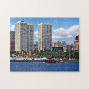 Puzzle Remolcador de Filadelfia junto al horizonte de Fil