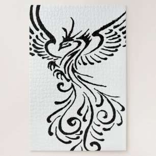 Puzzle Renacimiento Del Diseño Del Tatuaje Tribal Phoenix