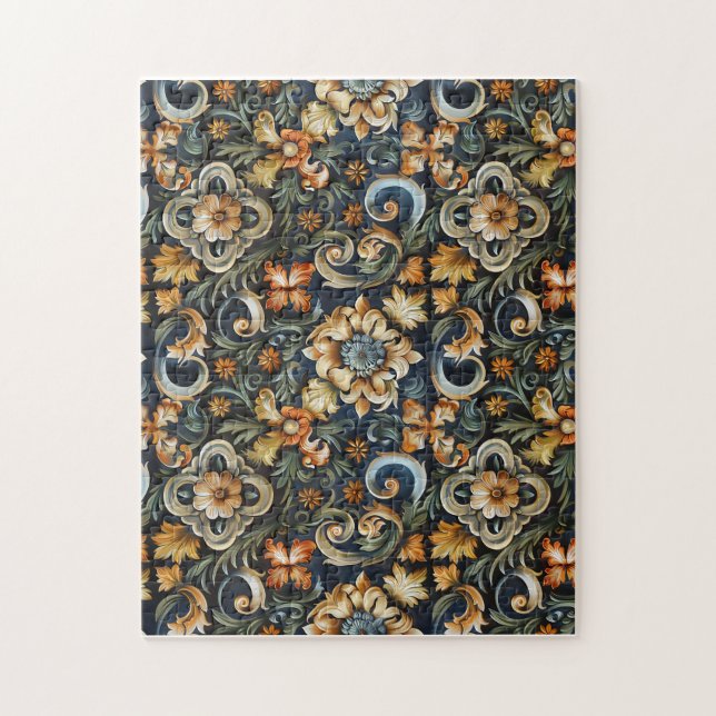 Puzzle Renacimiento italiano en azul (Vertical)