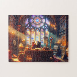 Puzzle Renaissance Wizard at Desk Ancient Study & Books